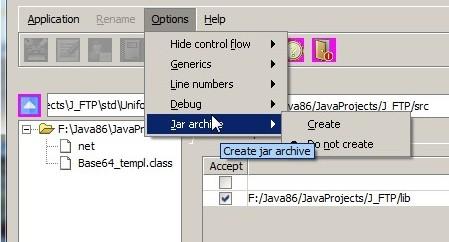 Create jar archive