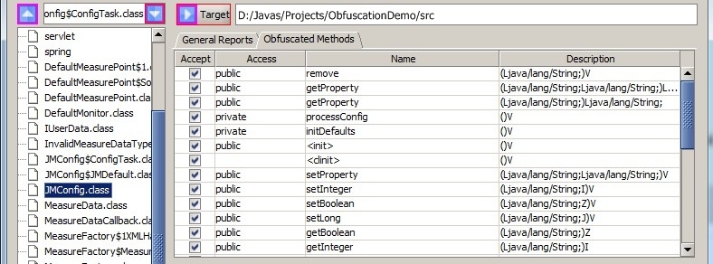 Obfuscated class